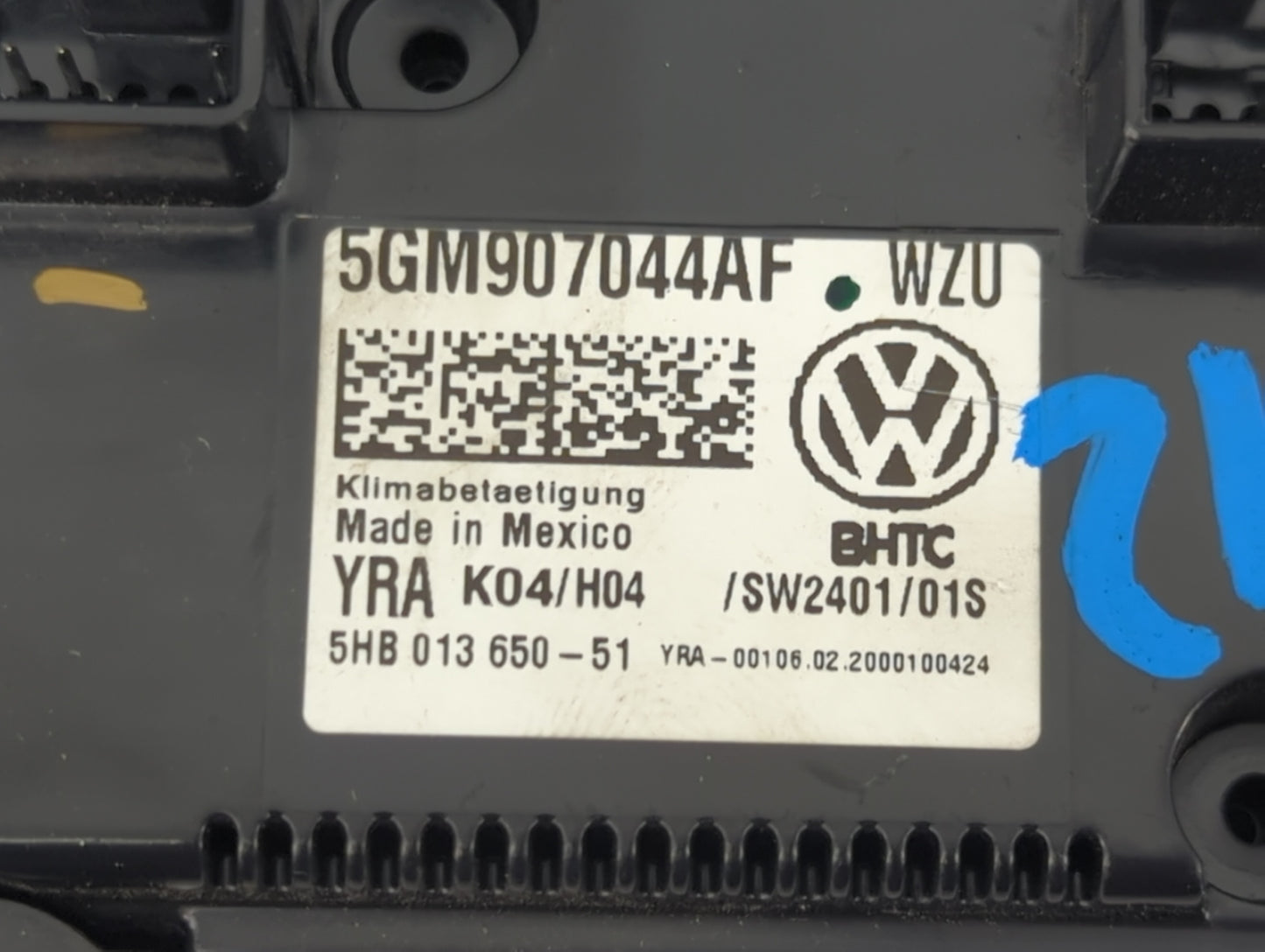 2019-2020 Volkswagen Jetta Climate Control Module Temperature AC/Heater Replacement P/N:5GM907044AF 5HB013650-51 Fits OEM Us