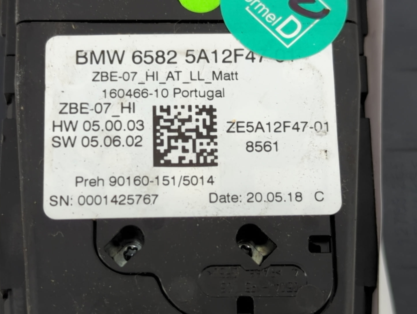 2021 Bmw 330i Radio AM FM Cd Player Receiver Replacement P/N:65825A12F47 ZE5A12F47-01, ZBE-07, 0001425767, 90160-151/5014 Fi