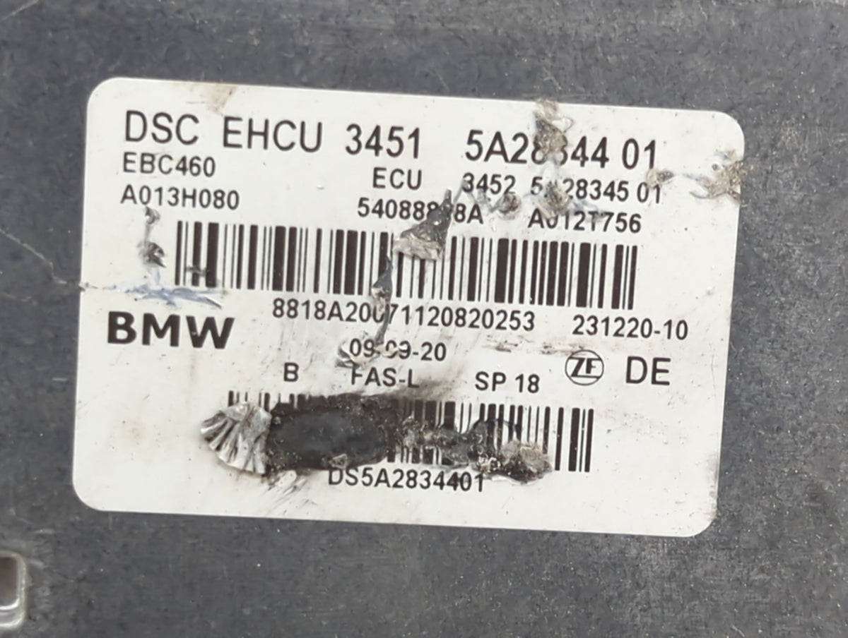2021 Bmw 530 Anti-Lock Brake ABS Pump Module Actuator OEM P/N:5A2834401 EBC460, A013H080, 3452 5A2834501, 54088998A, A012175
