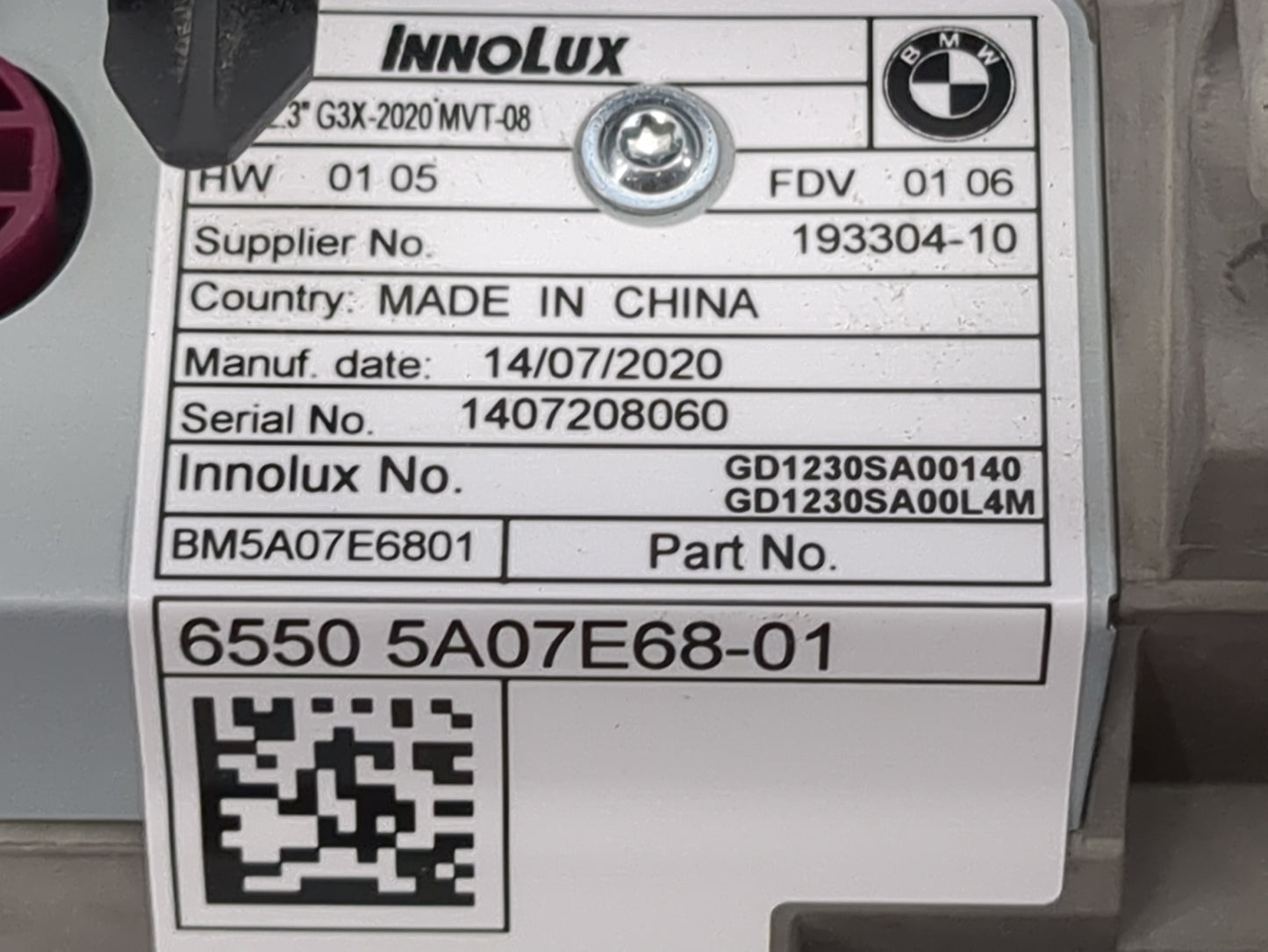 2021 Bmw M550i Information Display Screen - Oemusedautoparts1.com