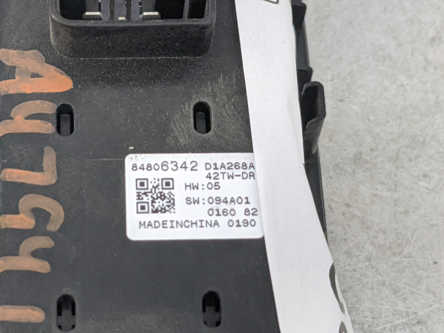 2020 Cadillac Ct4 Master Power Window Switch Replacement Driver Side Left P/N:84806342 D1A268A, 42TW-DR Fits OEM Used Auto P