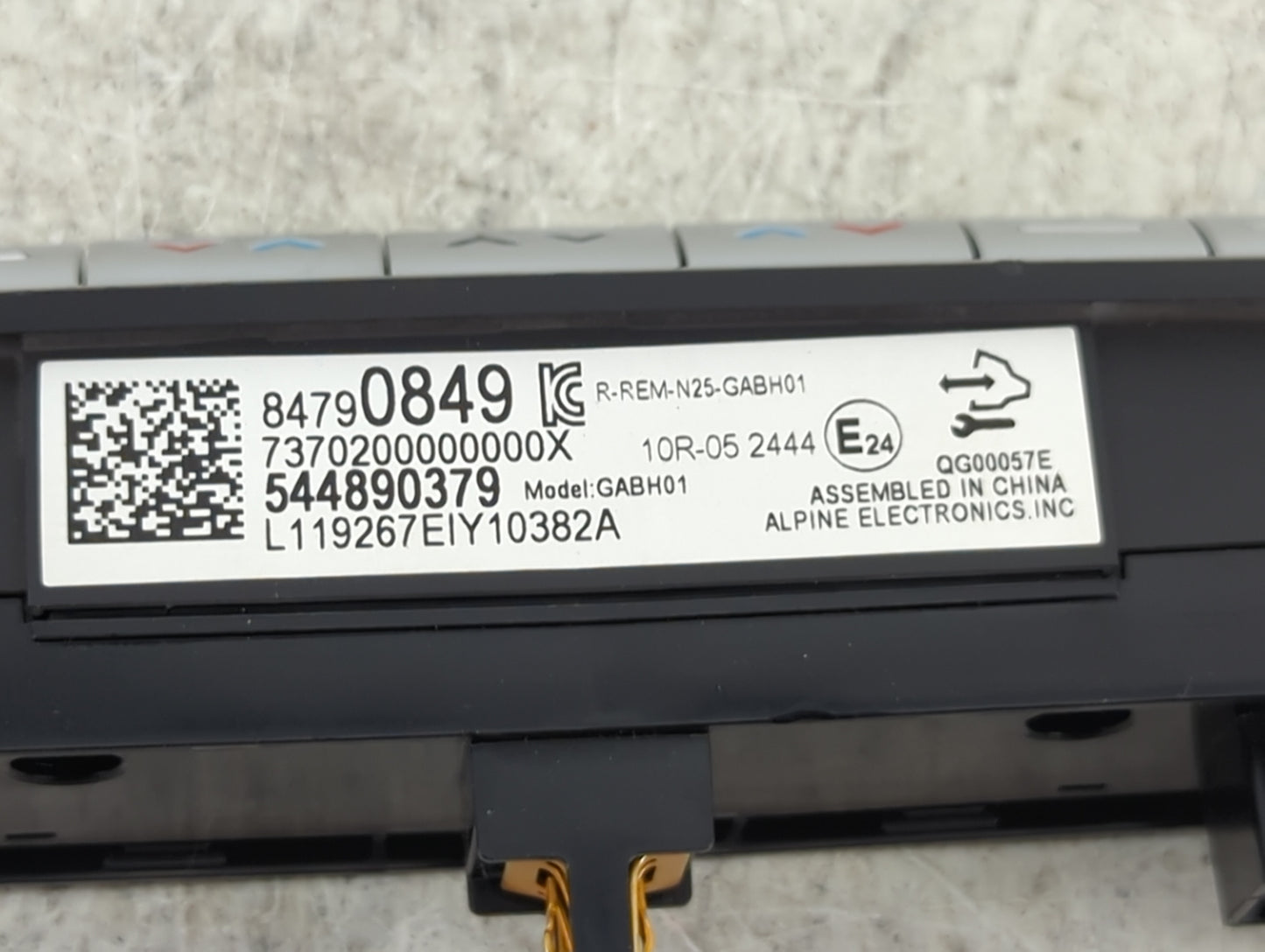 2019-2020 Cadillac Xt4 Climate Control Module Temperature AC/Heater Replacement P/N:84790849 544890379 Fits Fits 2019 2020 O