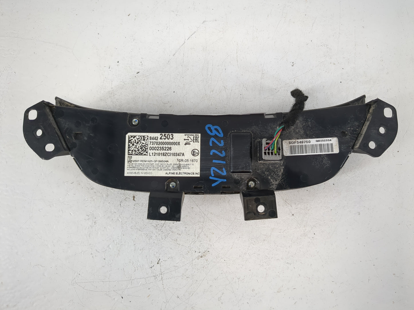 2019-2021 Chevrolet Equinox Climate Control Module Temperature AC/Heater Replacement P/N:84422503 Fits Fits 2019 2020 2021 O