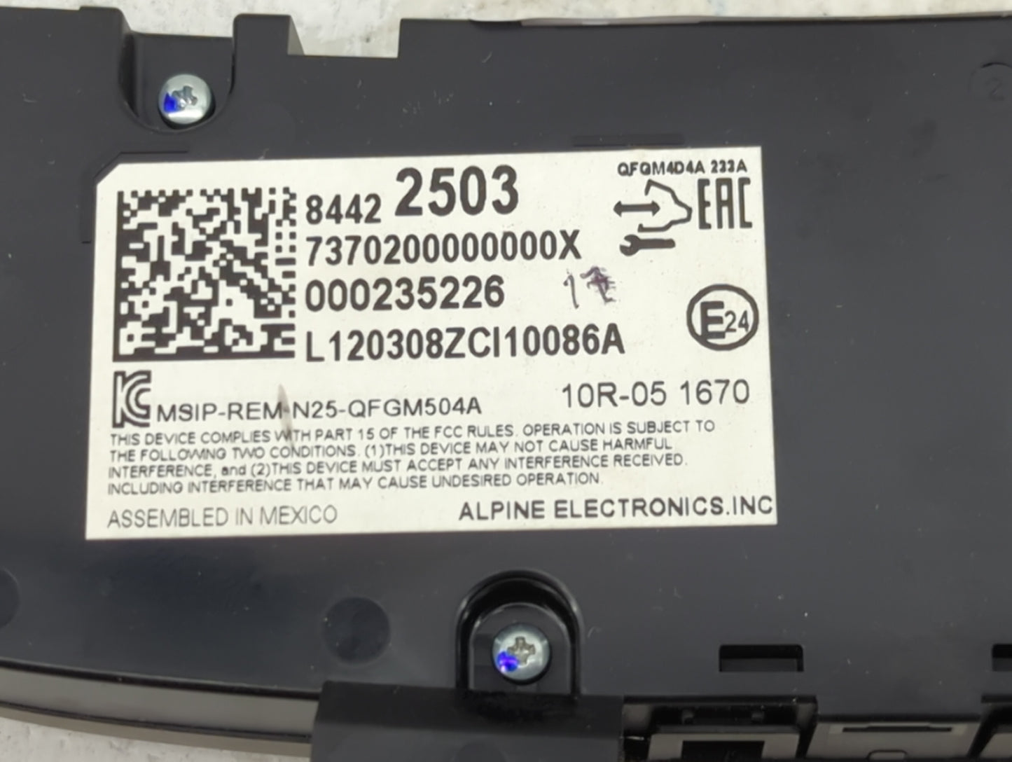 2019-2021 Chevrolet Equinox Climate Control Module Temperature AC/Heater Replacement P/N:84422503 Fits Fits 2019 2020 2021 O