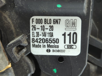 2017-2021 Chevrolet Express 2500 Alternator Replacement Generator Charging Assembly Engine OEM P/N:84206550 F 000 BL0 6N7 Fits OEM Used Auto Parts