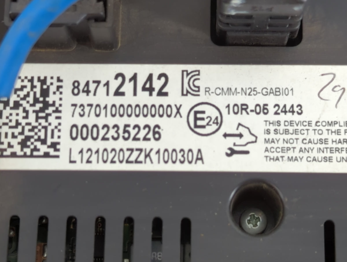 2021 Chevrolet Malibu Information Radio Display Screen - Oemusedautoparts1.com