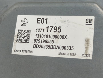 2021-2022 Chevrolet Silverado PCM Engine Control Computer ECU ECM PCU OEM P/N:12711795 Fits Fits 2020 2021 2022 OEM Used Auto Parts