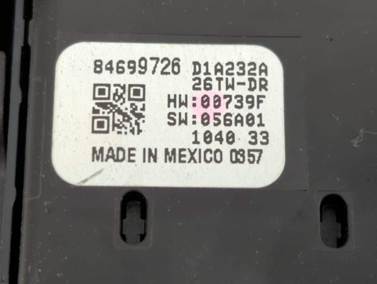 2019-2022 Chevrolet Silverado 1500 Master Power Window Switch Replacement Driver Side Left P/N:84699726 Fits OEM Used Auto P