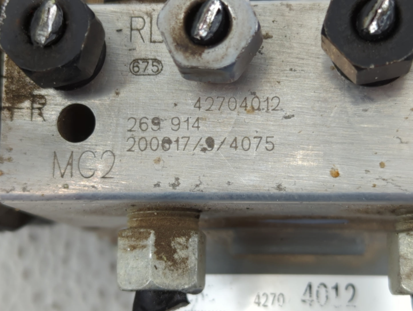 2019-2022 Chevrolet Spark Anti-Lock Brake ABS Pump Module Actuator OEM P/N:42704012 Fits Fits 2019 2020 2021 2022 OEM Used A