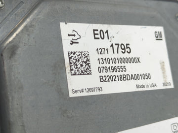 2021-2022 Chevrolet Trailblazer PCM Engine Control Computer ECU ECM PCU OEM P/N:079196555 12711795 Fits Fits 2020 2021 2022 OEM Used Auto Parts