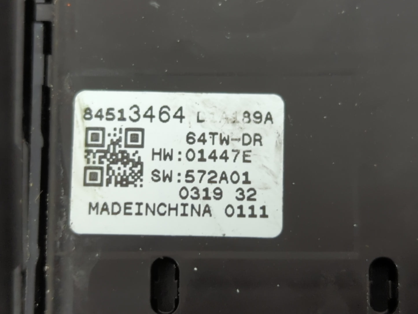 2021-2022 Chevrolet Trailblazer Master Power Window Switch Replacement Driver Side Left P/N:84513464 Fits OEM Used Auto Part