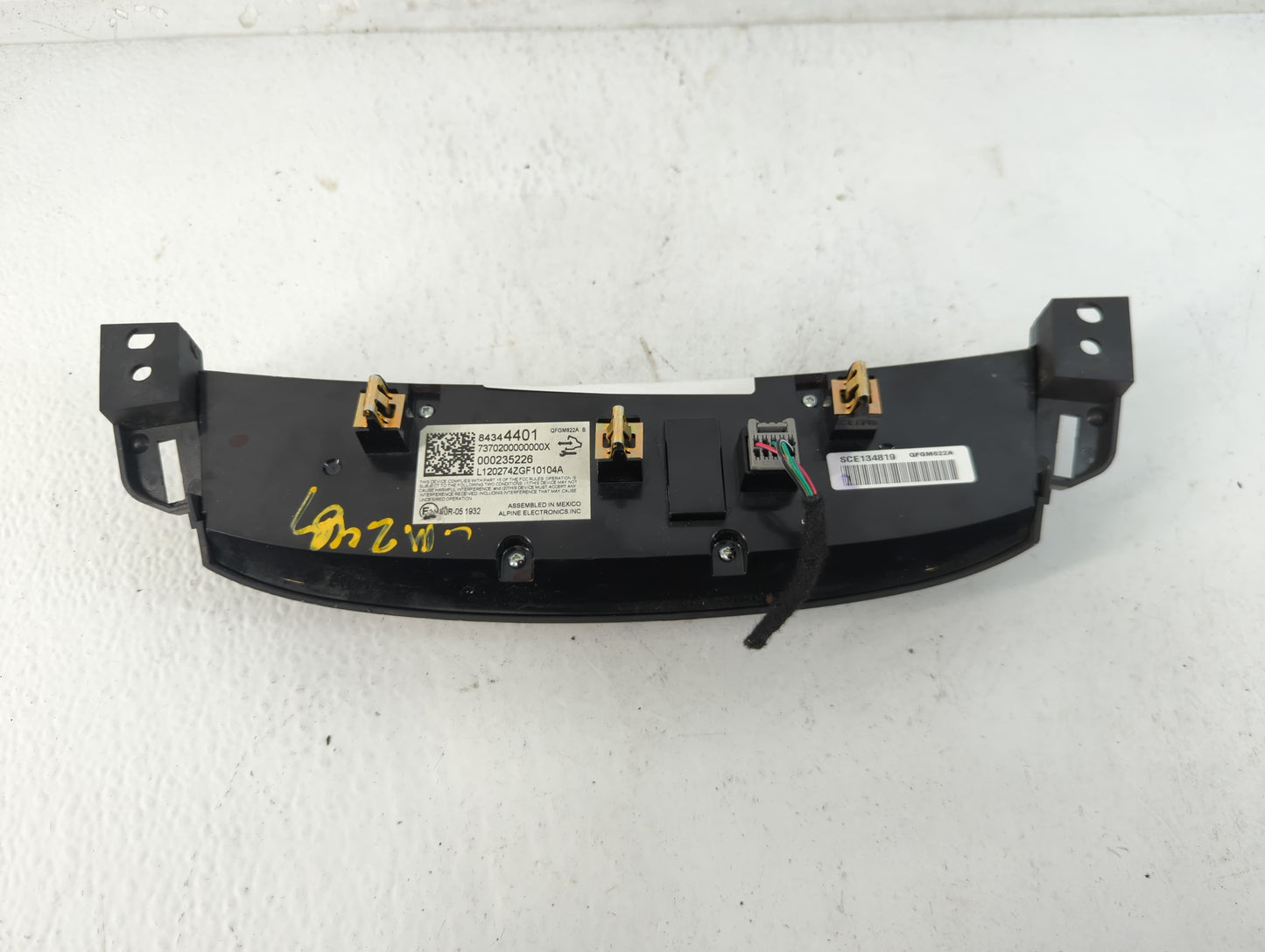 2018-2022 Chevrolet Traverse Climate Control Module Temperature AC/Heater Replacement P/N:84344401 Fits OEM Used Auto Parts