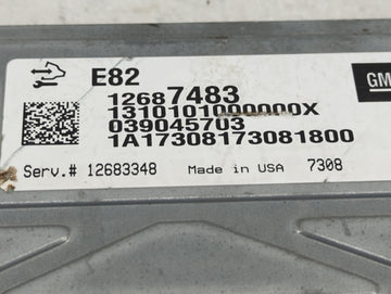 2018-2022 Chevrolet Traverse PCM Engine Control Computer ECU ECM PCU OEM P/N:12687483 Fits Fits 2016 2017 2018 2019 2020 2021 2022 OEM Used Auto Parts