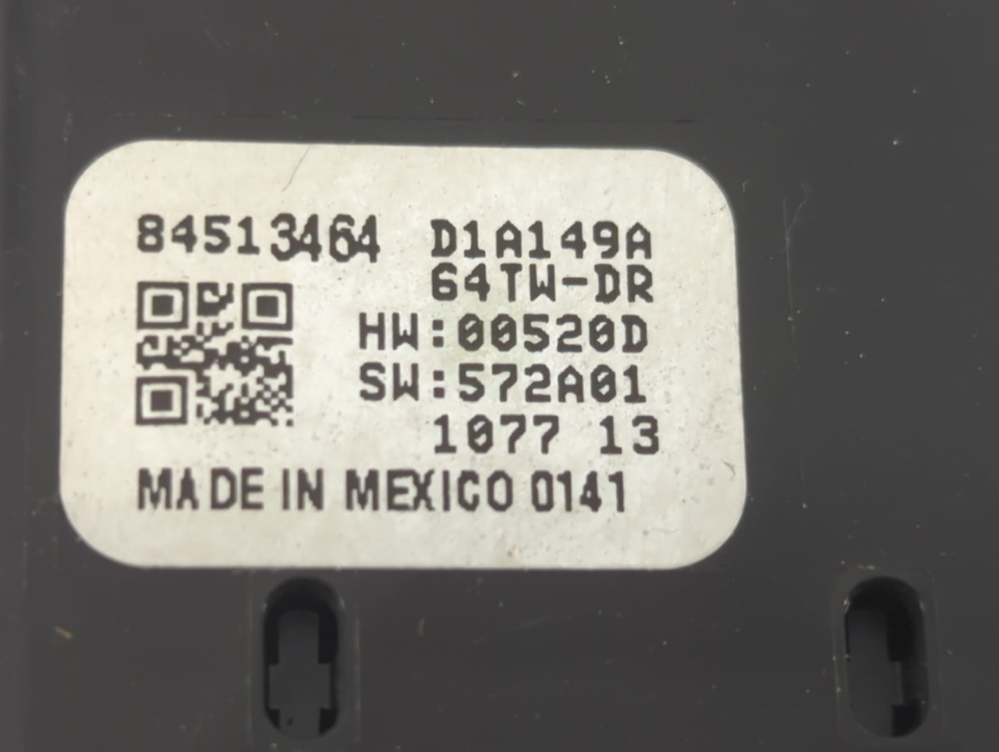2018-2022 Chevrolet Traverse Master Power Window Switch Replacement Driver Side Left P/N:84513464 D1A149A Fits OEM Used Auto