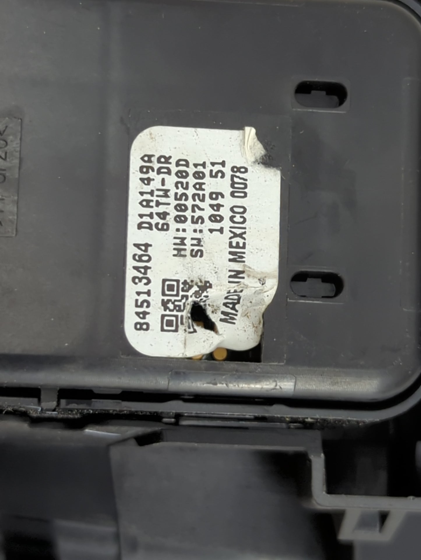 2018-2022 Chevrolet Traverse Master Power Window Switch Replacement Driver Side Left P/N:84513464 D1A149A Fits OEM Used Auto
