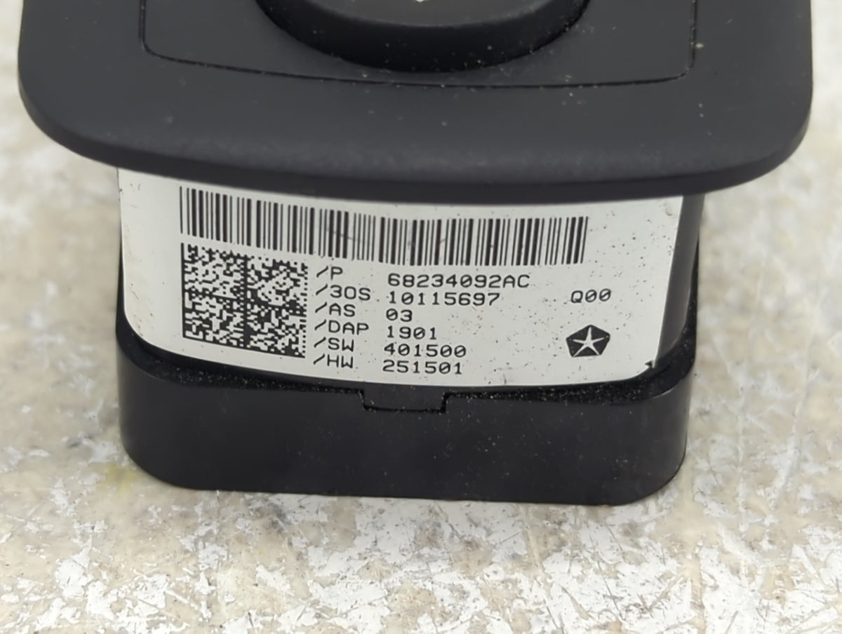 2017-2022 Chrysler Pacifica Master Power Window Switch Replacement Driver Side Left P/N:68234092AC 10115697 Fits OEM Used Au