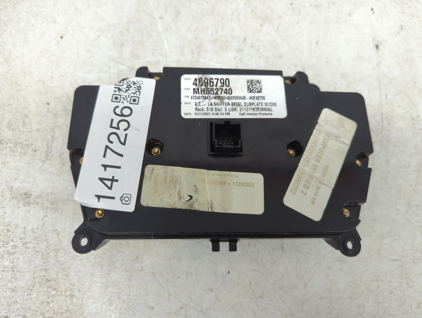 2019-2022 Dodge Challenger Climate Control Module Temperature AC/Heater Replacement P/N:68293606AE Fits Fits 2019 2020 2021