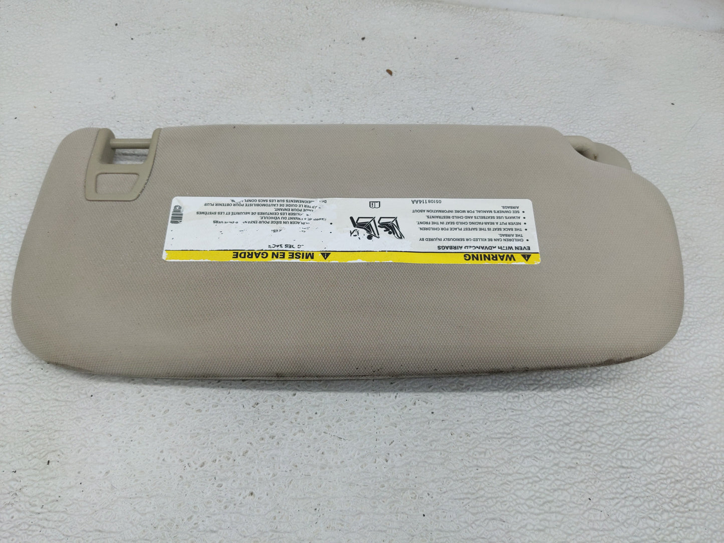 2011-2022 Dodge Durango Sun Visor Shade Replacement Driver Left Mirror Fits OEM Used Auto Parts - Oemusedautoparts1.com