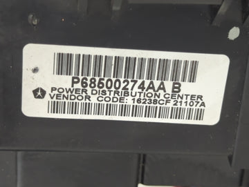 2021 Dodge Durango Fusebox Fuse Box Panel Relay Module P/N:P68500274AA Fits OEM Used Auto Parts