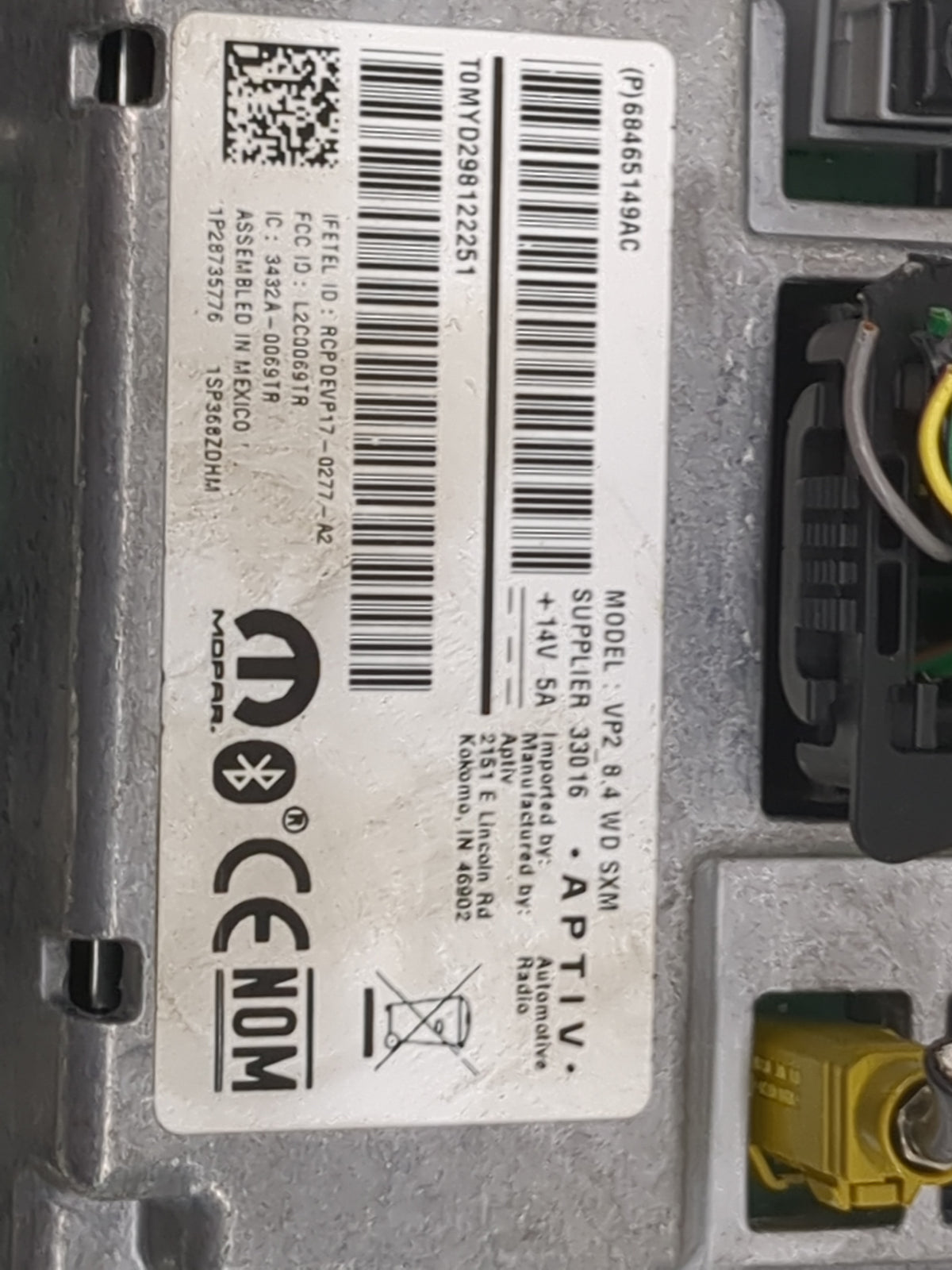 2021 Dodge Durango Information Radio Display Screen 1504417 - Oemusedautoparts1.com