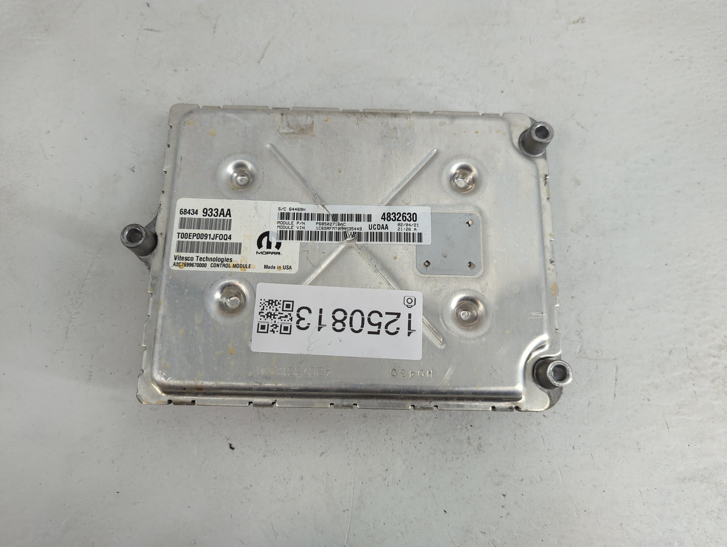 2021 Dodge Ram 1500 PCM Engine Control Computer ECU ECM PCU OEM P/N:68434 933AA Fits Fits 2020 2022 OEM Used Auto Parts - Oe