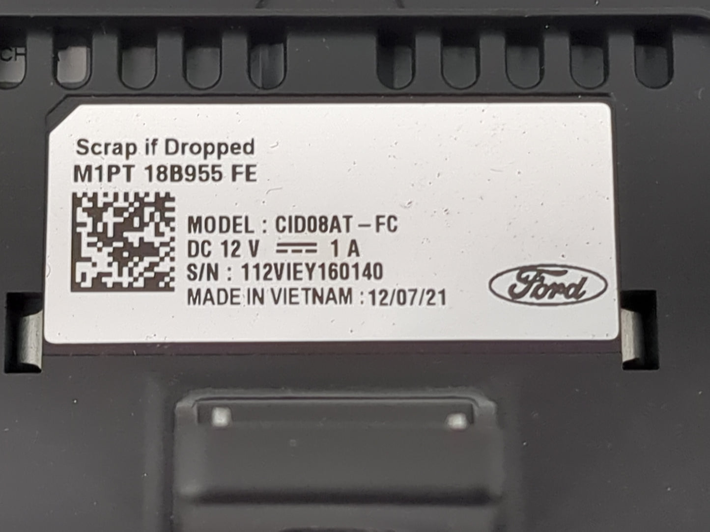 2021-2022 Ford Bronco Sport Information Display Screen 1483878 - Oemusedautoparts1.com
