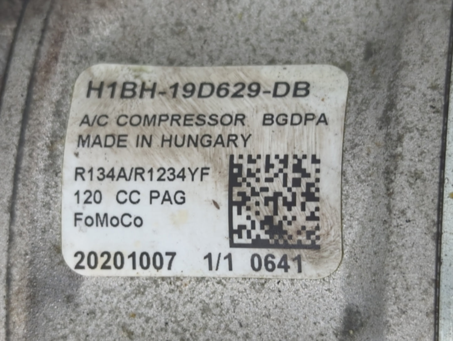 2018-2021 Ford Ecosport Air Conditioning A/c Ac Compressor Oem - Oemusedautoparts1.com