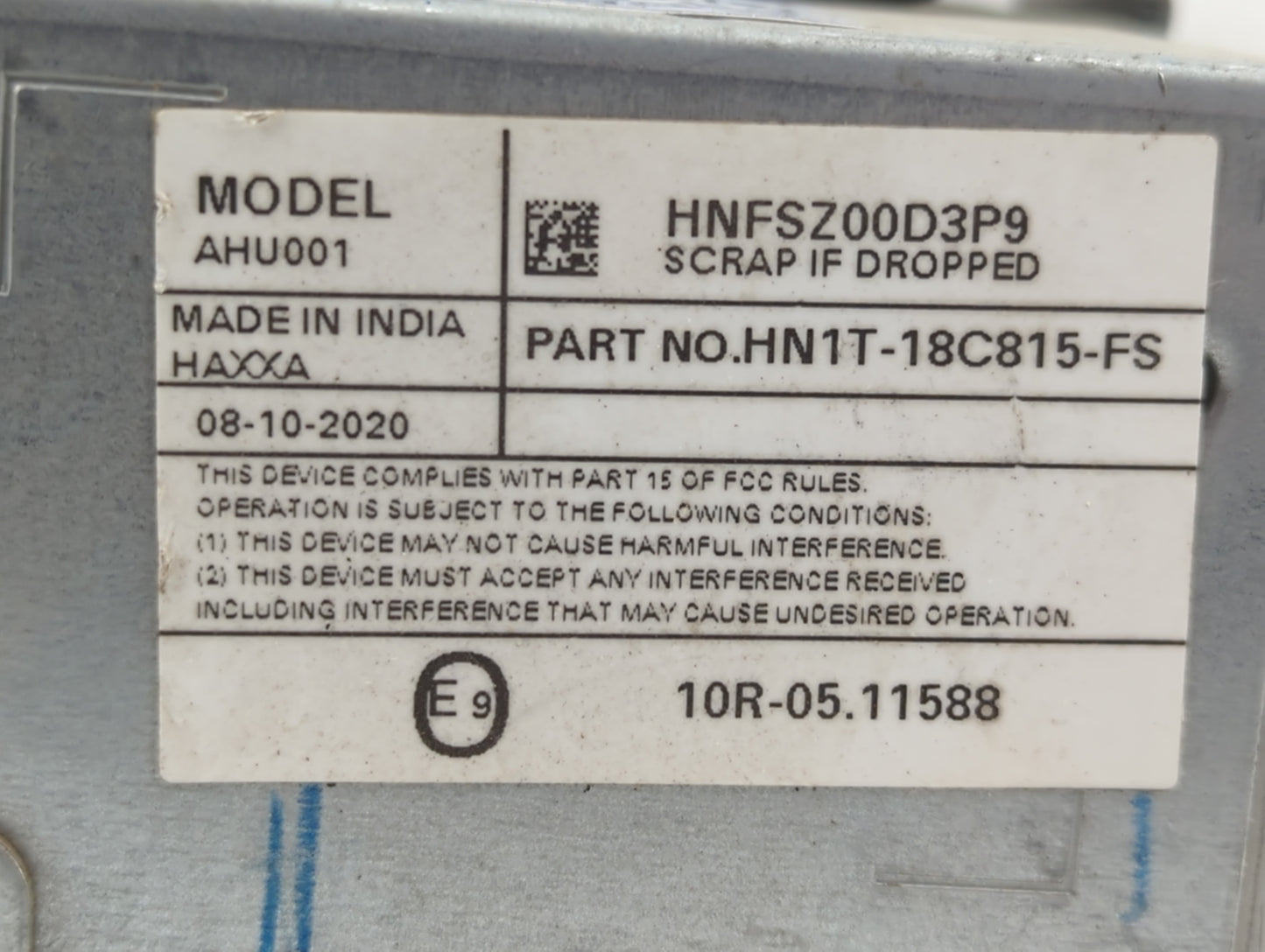 2018-2022 Ford Ecosport Radio AM FM Cd Player Receiver Replacement P/N:HN1T-18C815-FS Fits Fits 2018 2019 2020 2021 2022 OEM