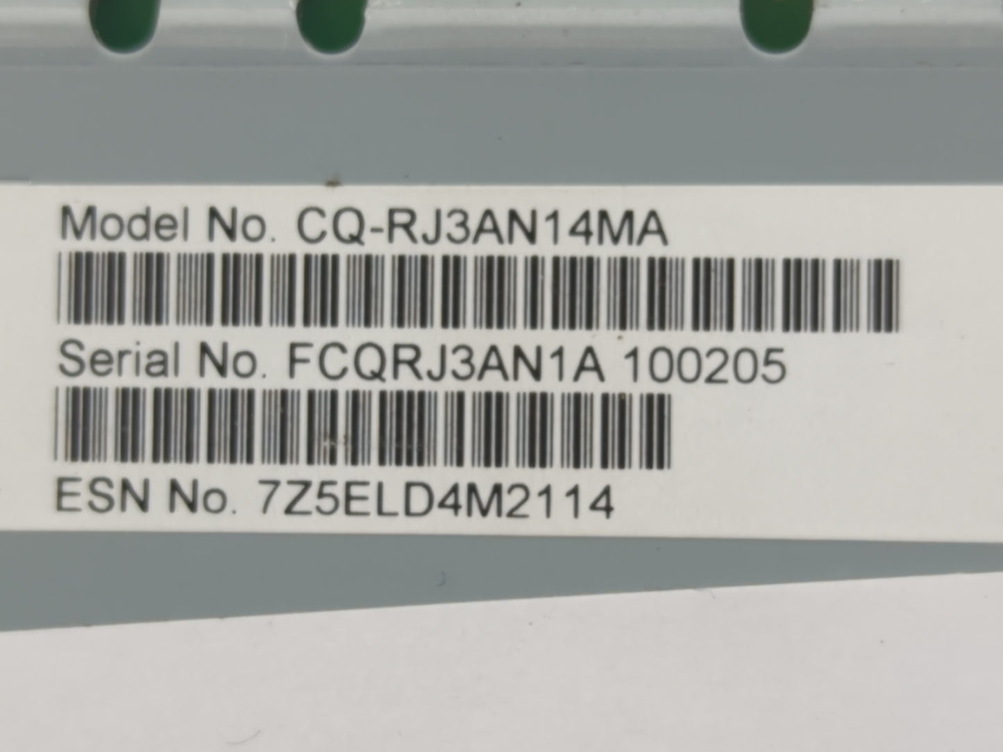 2021 Ford Edge Radio AM FM Cd Player Receiver Replacement P/N:CQ-RJ3AN14MA Fits OEM Used Auto Parts - Oemusedautoparts1.com