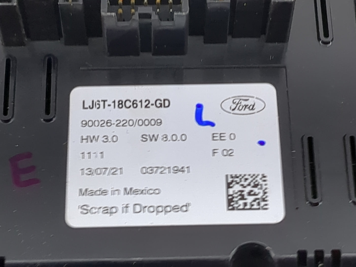 2020-2022 Ford Escape Climate Control Module Temperature AC/Heater Replacement P/N:LJ6T-18C612-GD Fits Fits 2020 2021 2022 O