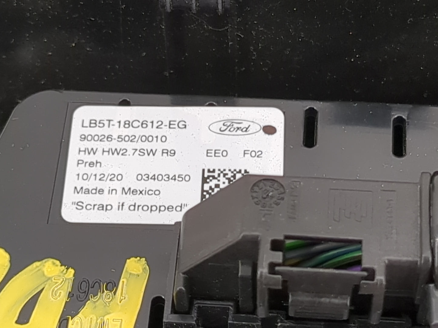 2021 Ford Explorer Climate Control Module Temperature AC/Heater Replacement P/N:LB5T-18C612-EG Fits OEM Used Auto Parts - Oe