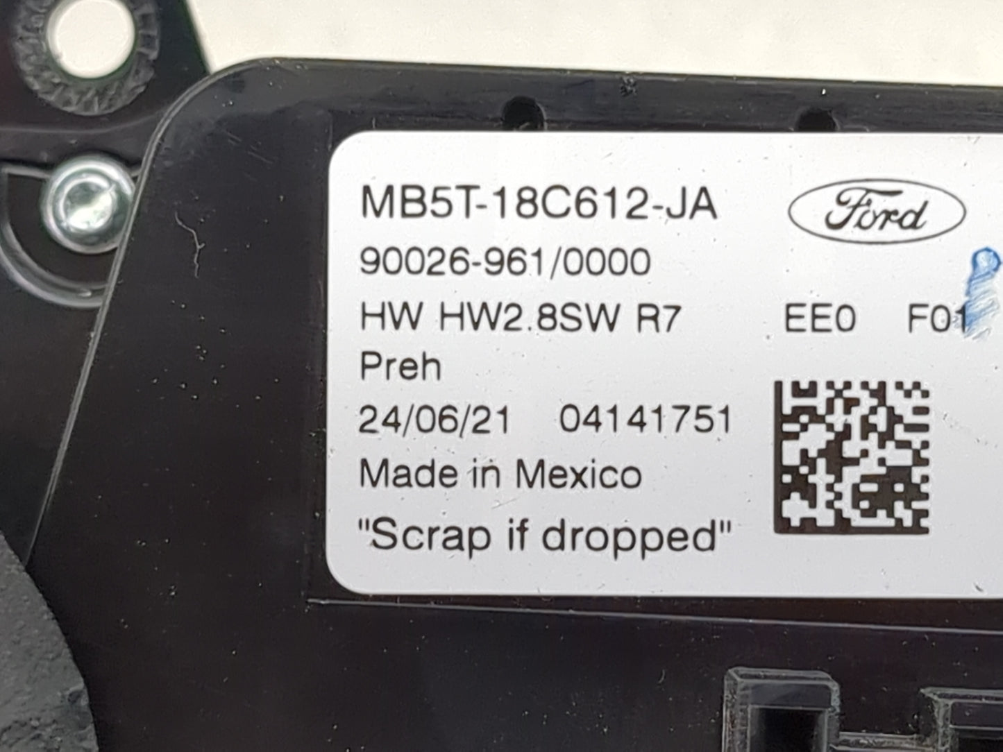 2021 Ford Explorer Climate Control Module Temperature AC/Heater Replacement P/N:MB5T-18C612-JA Fits OEM Used Auto Parts - Oe