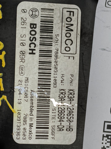 2019-2022 Ford Mustang PCM Engine Control Computer ECU ECM PCU OEM P/N:KR3A-12A650-HB KR3A-12B684-DA Fits Fits 2019 2020 2021 2022 OEM Used Auto Parts