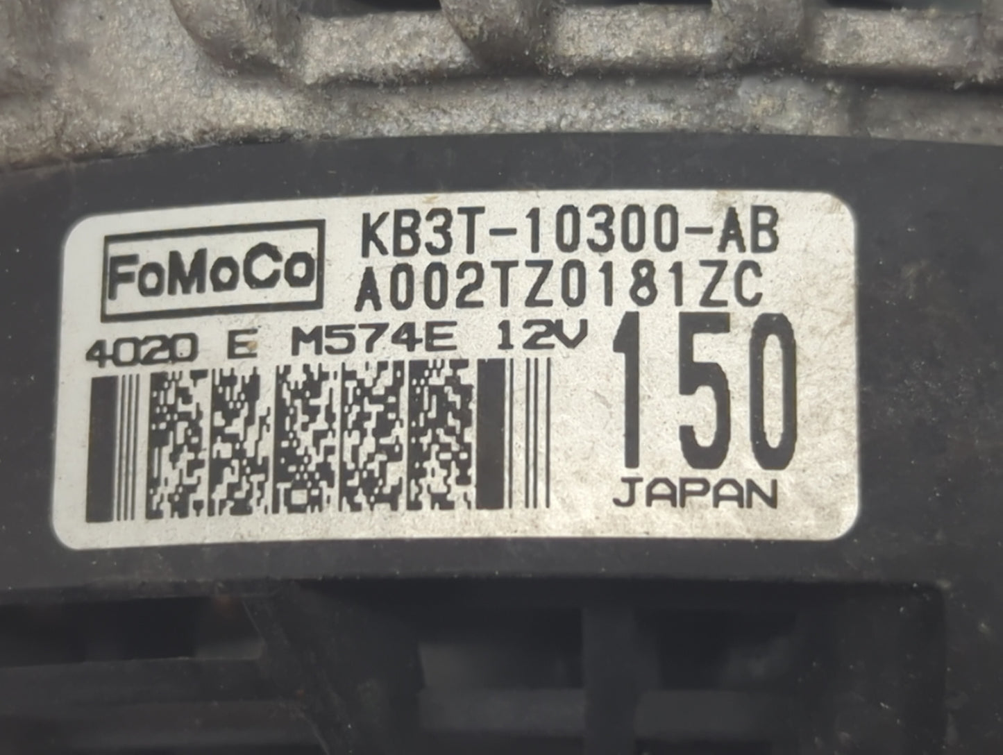 2019-2022 Ford Ranger Alternator Replacement Generator Charging Assembly Engine OEM P/N:KB3T-10300-AB Fits OEM Used Auto Par