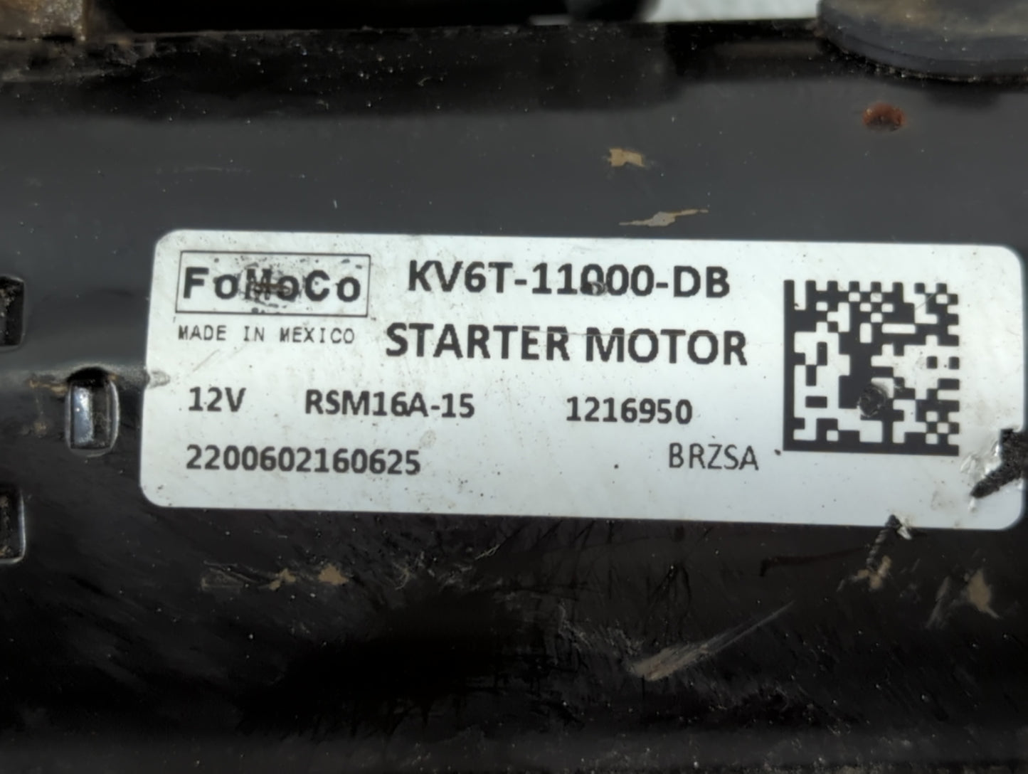 2019-2021 Ford Transit Car Starter Motor Solenoid OEM P/N:KV6T-11000-DB Fits Fits 2019 2020 2021 OEM Used Auto Parts - Oemus