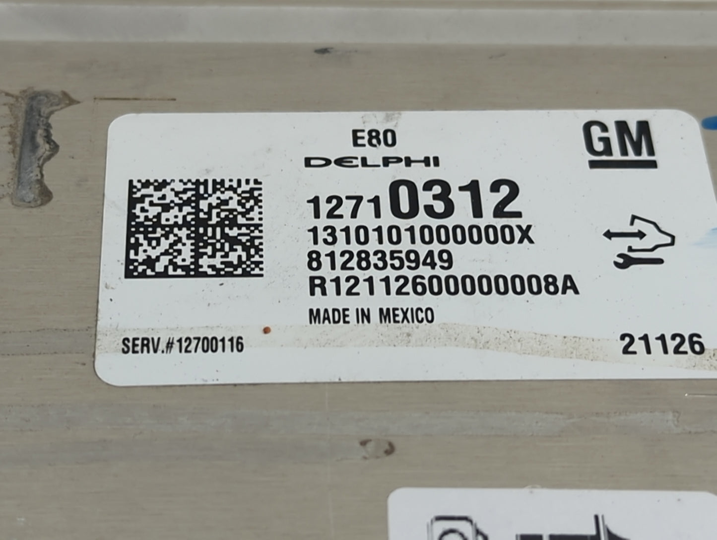 2017-2021 Gmc Acadia PCM Engine Control Computer ECU ECM PCU OEM P/N:12710312 1310101000000X Fits OEM Used Auto Parts - Oemu