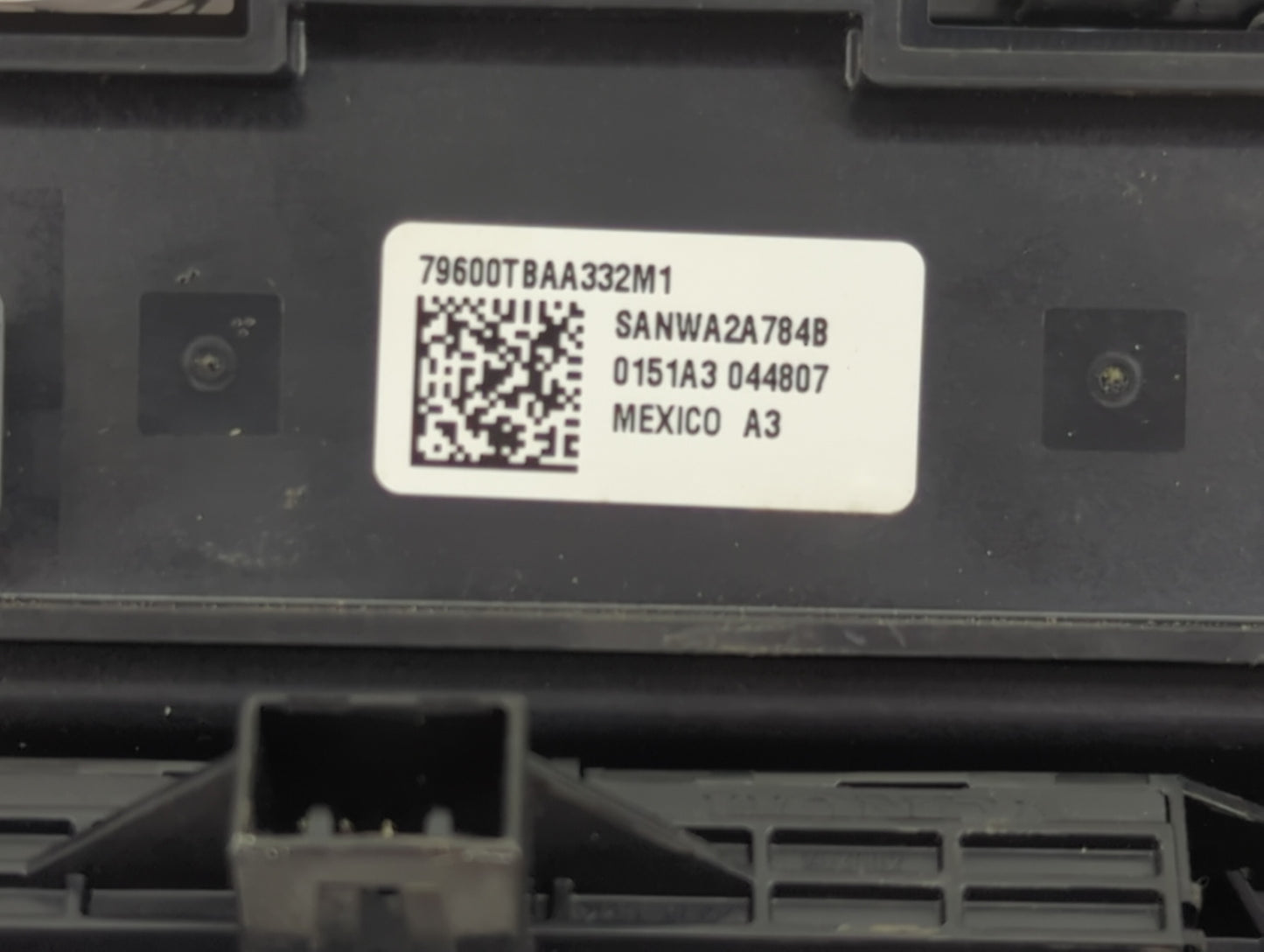 2021 Honda Civic Climate Control Module Temperature AC/Heater Replacement P/N:79600TBAA332M1 SANWA2A784B Fits OEM Used Auto