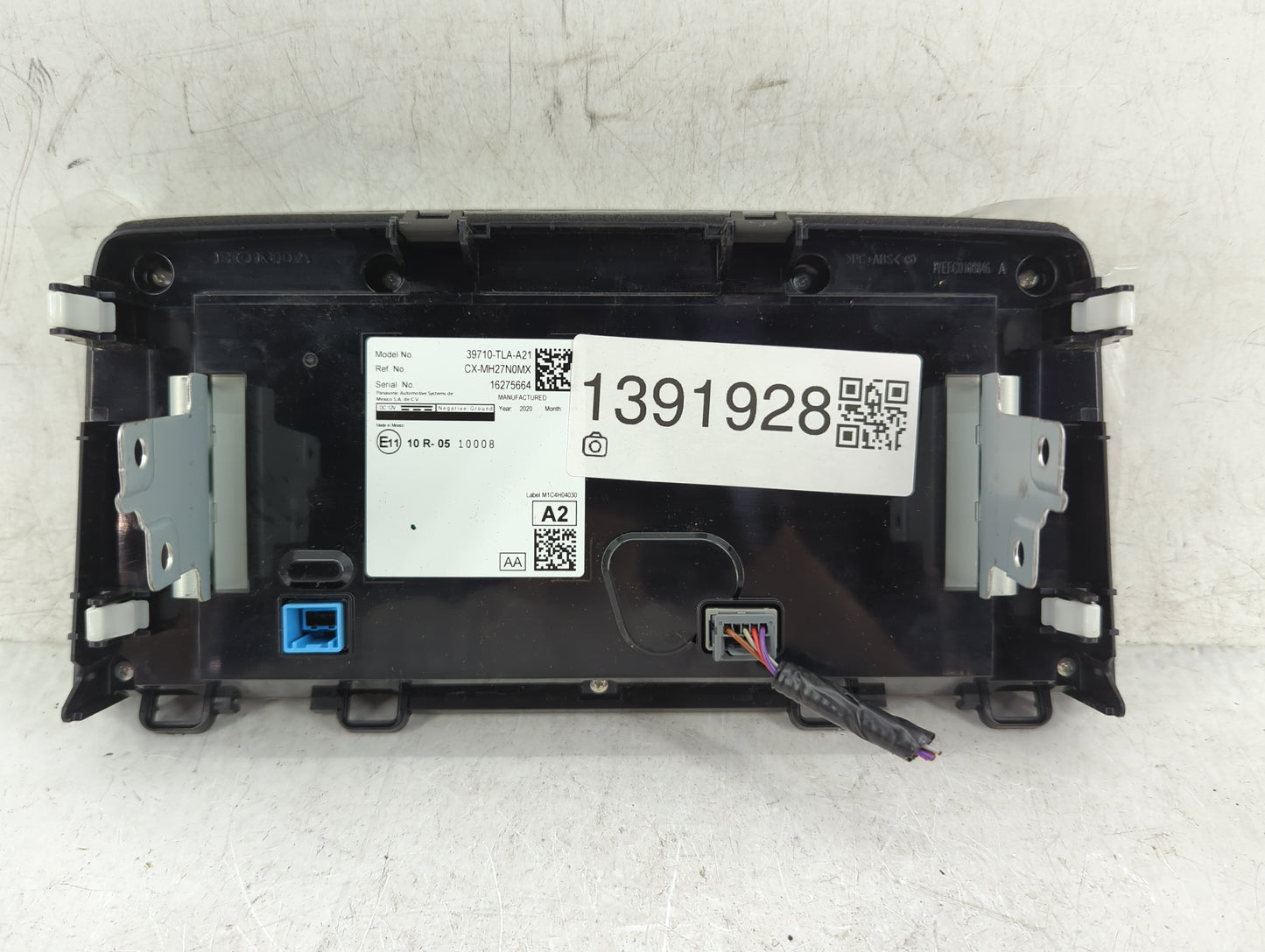 2018-2022 Honda Cr-V Radio AM FM Cd Player Receiver Replacement P/N:39710-TLA-A21 Fits Fits 2018 2019 2020 2021 2022 OEM Use