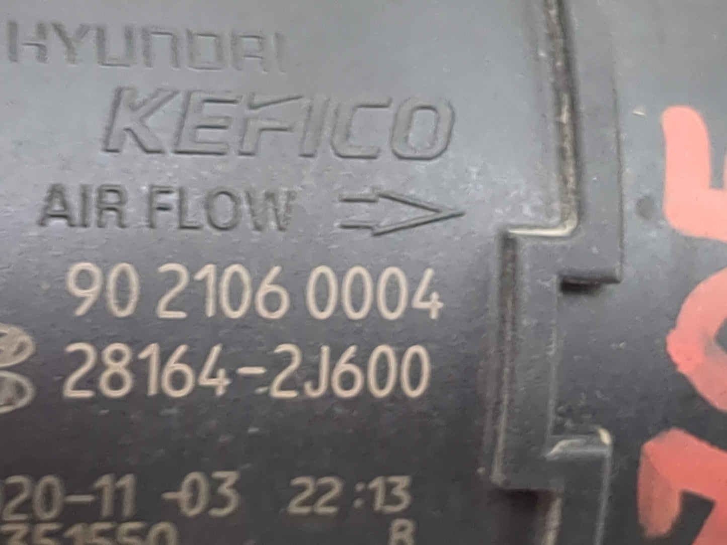 2021 Hyundai Elantra Mass Air Flow Meter Maf 1486574 - Oemusedautoparts1.com