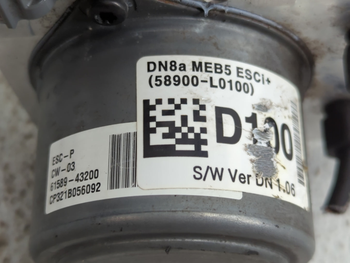 2020-2023 Hyundai Sonata ABS Pump Control Module Replacement P/N:58900-L0100 Fits Fits 2020 2021 2022 2023 OEM Used Auto Par