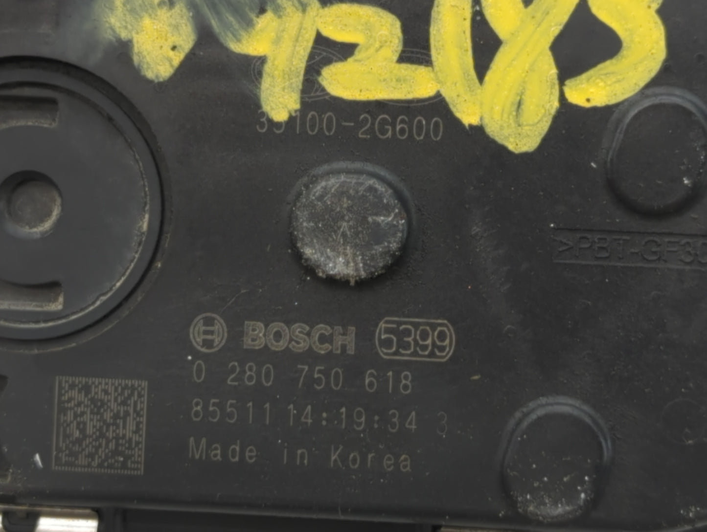 2018-2021 Hyundai Tucson Throttle Body P/N:0 280 750 618 35100-2G600 Fits Fits 2015 2016 2017 2018 2019 2020 2021 OEM Used A