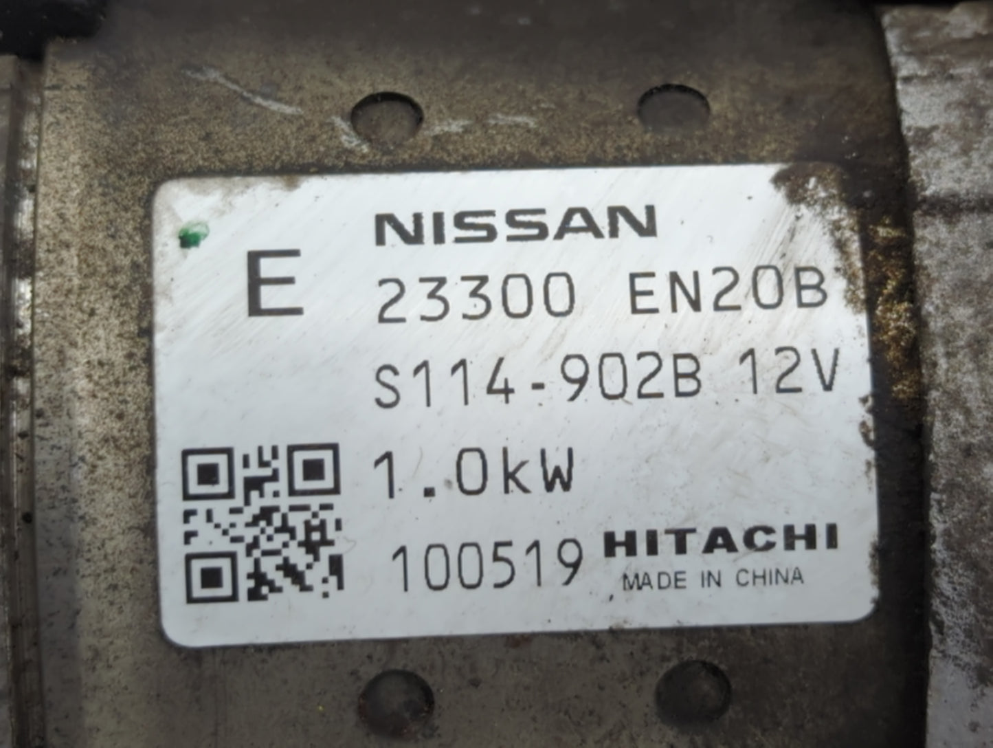 2014-2020 Infiniti Q50 Car Starter Motor Solenoid OEM P/N:S114-932B 12V 23300 EN20B Fits Fits 2014 2015 2016 2017 2018 2019