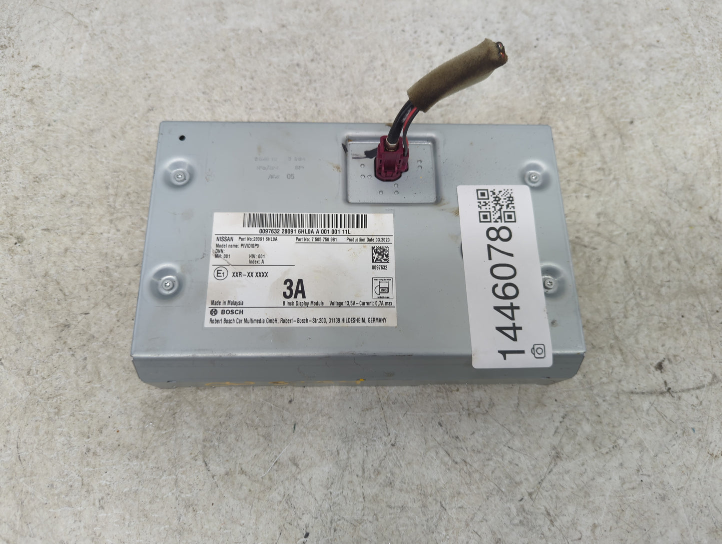 2021 Infiniti Qx50 Information Display Screen - Oemusedautoparts1.com