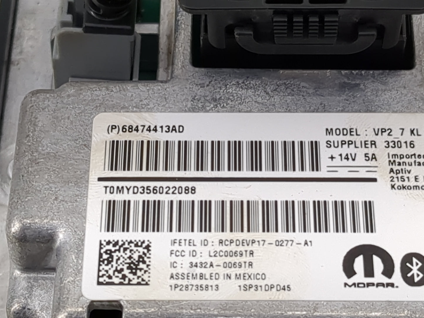 2021 Jeep Cherokee Information Display Screen 1491418 - Oemusedautoparts1.com