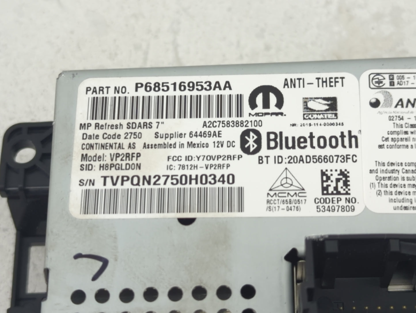 2021 Jeep Compass Information Display Screen - Oemusedautoparts1.com