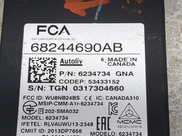 2021 Jeep Compass Driver Assist Control Module