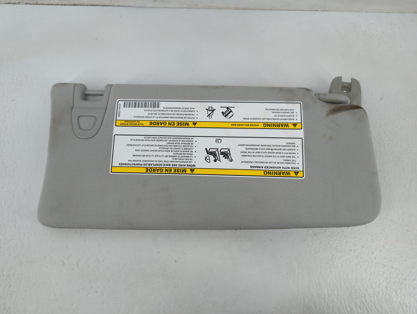 2021 Jeep Compass Sun Visor Shade Replacement Driver Left Mirror Fits OEM Used Auto Parts - Oemusedautoparts1.com