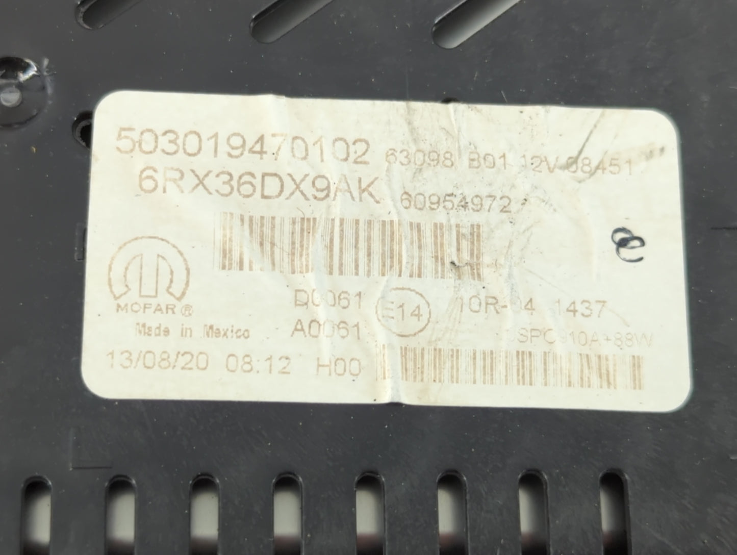 2021 Jeep Compass Instrument Cluster Speedometer Gauges P/N:6RX36DX9AK Fits OEM Used Auto Parts - Oemusedautoparts1.com