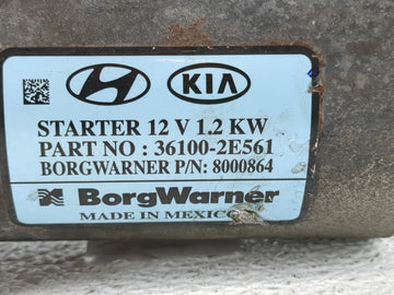 2017-2022 Kia Forte Car Starter Motor Solenoid OEM P/N:36100-2E561 Fits Fits 2017 2018 2019 2020 2021 2022 OEM Used Auto Parts