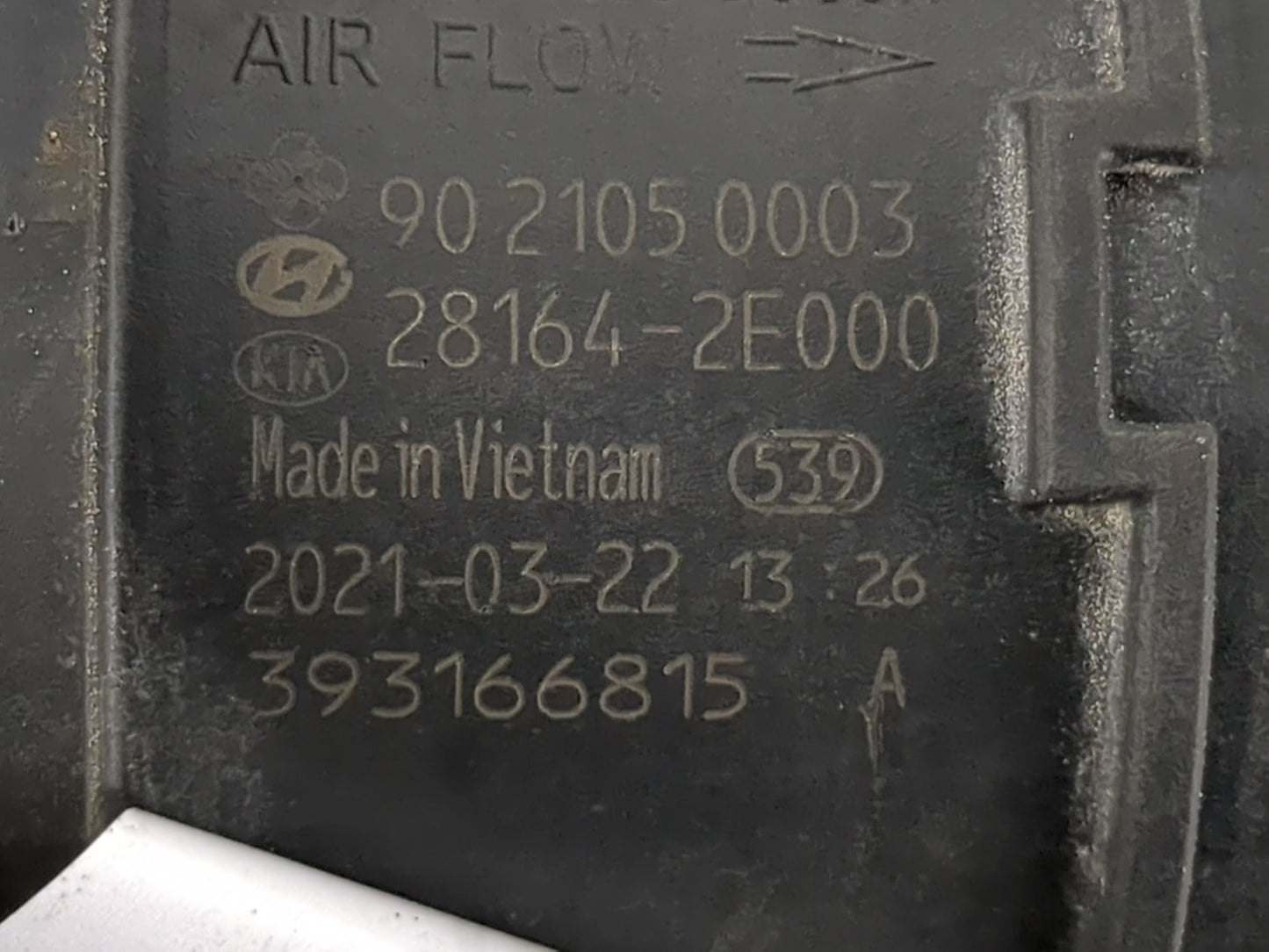 2019-2022 Kia Forte Mass Air Flow Meter Maf - Oemusedautoparts1.com